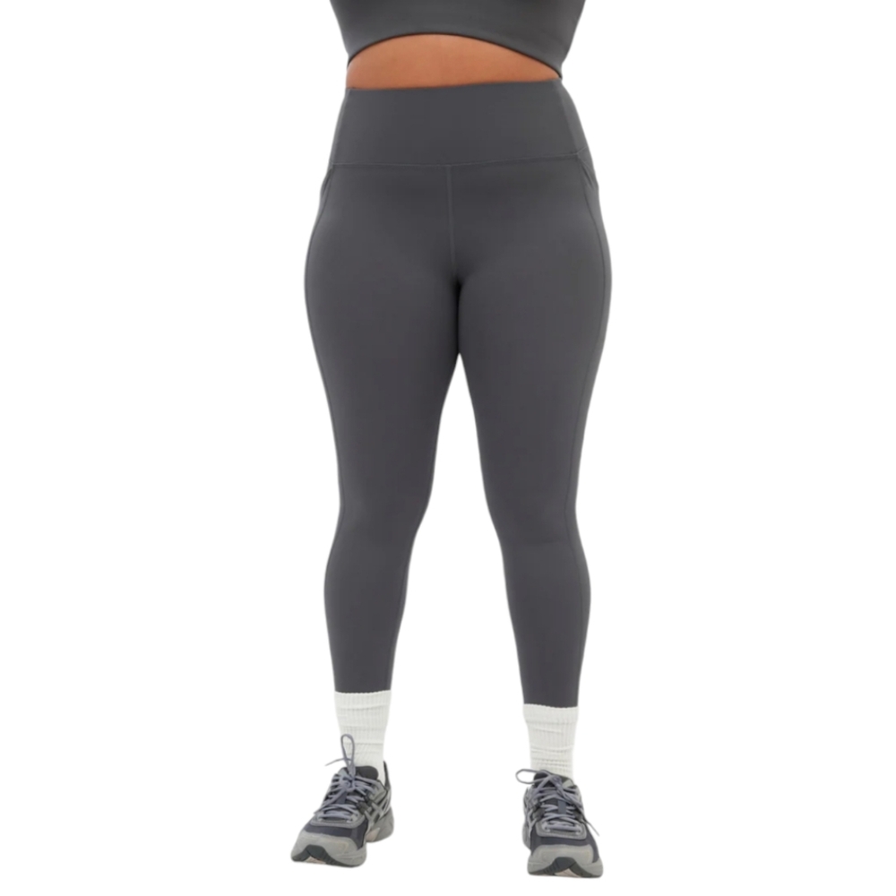 Girlfriend Collective Grey Pocket Compression Active Athletic Leggings Plus 5X